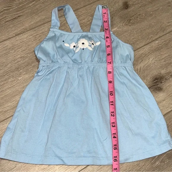 Janie and Jack Blue and White Camisole Empire Waist 4T - Picture 6 of 7